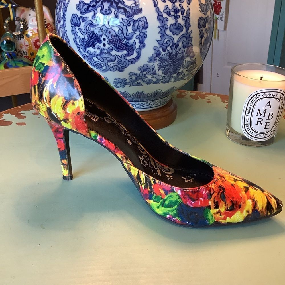 Brash Brilliantly Floral Stilettos
